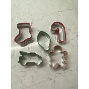 Christmas Cookie‎ Cutter By STIR Assorted Shapes PVC Edge Baking - Set of 5 New
